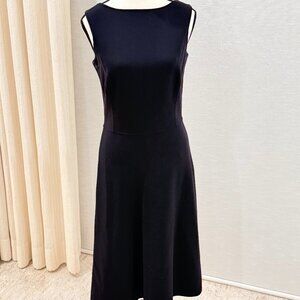 Escada Black Sleeveless Midi Dress EU 36 (US4) Elegant Minimalist Designer Dress